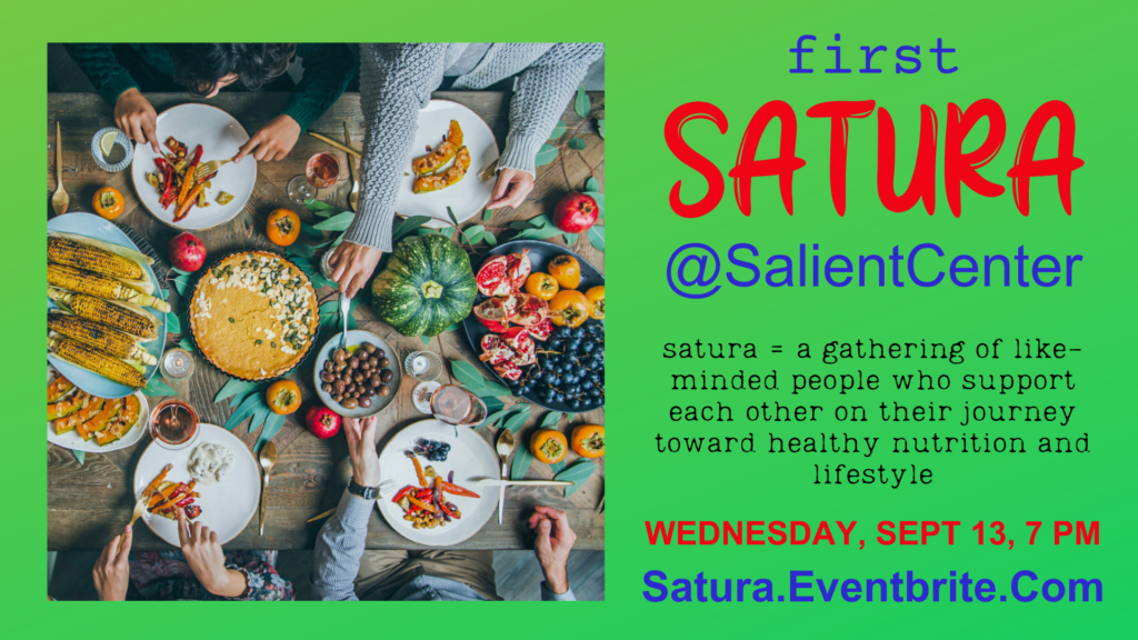 First Satura @SalientCenter - Sep 13, 7:00 pm